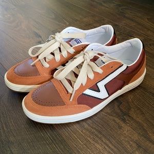 Vans Lowland CC Low Top Classic Skate Sneakers Brown/Tan/White/Black M6 W7.5